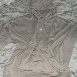 Adidas Beige Pullover Hoodie L size Worn  twice.